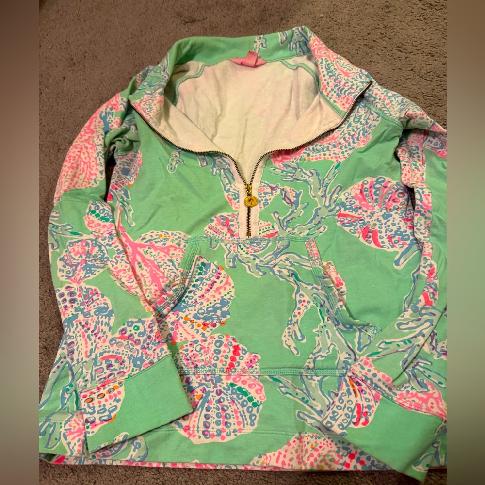 Lilly Pulitzer Coral popover